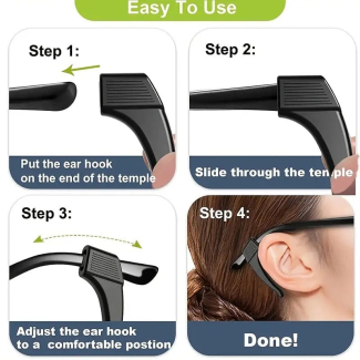 10pc Silicone Anti-Slip Ear Hooks for Glasses - Comfortable & Universal Fit Price in Pakistan | LAPTAB
