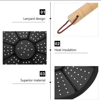4 Pcs Heat Insulation Pads for Home Use - Wooden Handle, Durable Design Price in Pakistan | LAPTAB