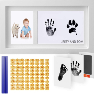 Baby Handprint and Footprint Photo Frame