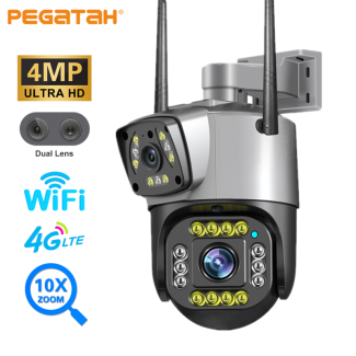 4MP Dual Screen PTZ WiFi Camera with Night Vision and Two-Way Audio Price in Pakistan | LAPTAB