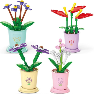 Flower Bouquet Potted Building Block