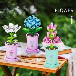 dOvOb Flower Bouquet Potted Building Block Set - 12 Customizable Plants Price in Pakistan | LAPTAB