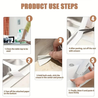 Windows Bath Tape Sealing Strips - Self-Adhesive Caulk Strip for Tight Seals Price in Pakistan | LAPTAB