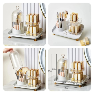 Rotating Cosmetic and Lipstick Organizer