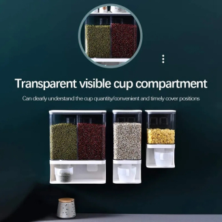 Kitchen Sealed Tank Wall Mounted Rack for Dry Food Storage and Dispensing Price in Pakistan | LAPTAB