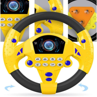 Car Steering Toy for Toddlers with Lights and Sounds, 360-Degree Movement Price in Pakistan | LAPTAB
