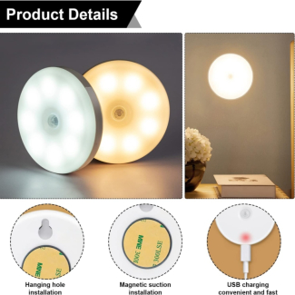 LED Motion Sensor Night Light - Wireless, Battery Powered, 10 Lumen Price in Pakistan | LAPTAB
