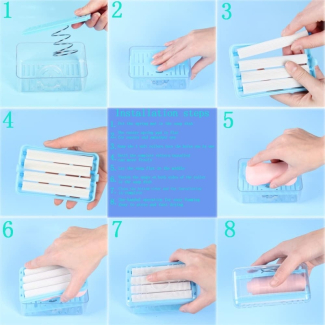 Durable Foaming Soap Dish with Drain and Storage Lid for Easy Use Price in Pakistan | LAPTAB