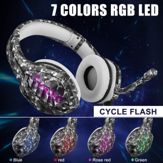  Gamer RGB LED Lamp Stereo Switch with Microphone