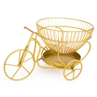 Bicycle-Shaped Fruit Storage Basket with Multiple Wire Layers, Black Finish Price in Pakistan | LAPTAB