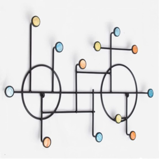 Nordic Style Wall Shelf with Hooks for Entryway Organization and Storage Price in Pakistan | LAPTAB