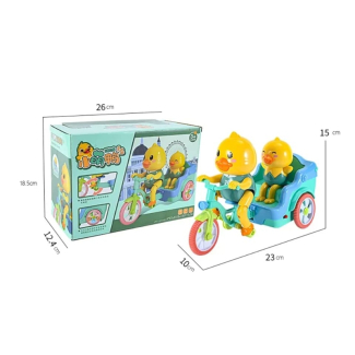 Battery Operated Funny Duck Auto Rickshaw Tricycle Toy for Kids Price in Pakistan | LAPTAB