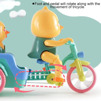 Battery Operated Funny Duck Auto Rickshaw Tricycle Toy for Kids Price in Pakistan | LAPTAB