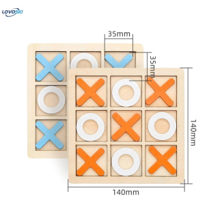 Wooden Tic Tac Toe Game for Family Fun - 10 Pieces Included Price in Pakistan | LAPTAB