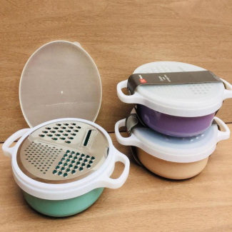 Multipurpose Stainless Steel Round Grater with Storage Box and Lid Price in Pakistan | LAPTAB