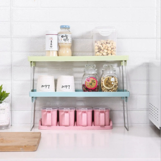 1 Pc Kitchen Stackable Shelf for Space-Saving Organization in Your Home Price in Pakistan | LAPTAB