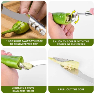 Vegetable Cutter and Seed Remover - Multi-Functional Kitchen Tool Price in Pakistan | LAPTAB