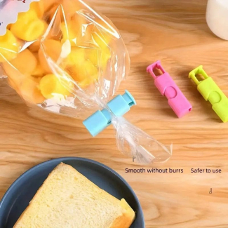 Reusable Food Bag Sealing Clip - Pack of 4 for Fresh Snacks and Bread Price in Pakistan | LAPTAB
