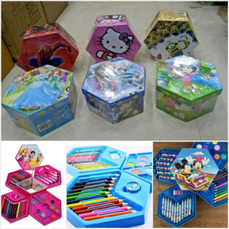 46-Piece Watercolor Pencil Set with Markers, Crayons, and Watercolors Price in Pakistan | LAPTAB