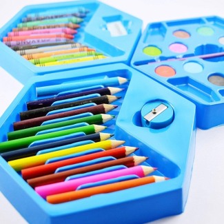 46-Piece Watercolor Pencil Set with Markers, Crayons, and Watercolors Price in Pakistan | LAPTAB
