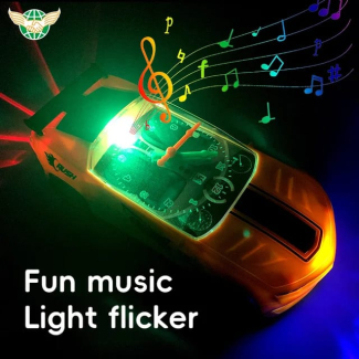 Electric Car Toy with Clock, Lights, and Sounds for Safe Play Price in Pakistan | LAPTAB