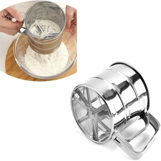 Stainless Steel Flour Strainer for Easy, Mess-Free Sifting of 3 Cups Price in Pakistan | LAPTAB