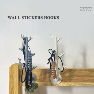 Self Adhesive Tree Branch Shape Hook for Coats, Bags, and Keys