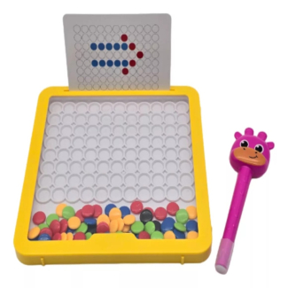 KIDS Magnetic Bounty Pen Drawing Board with Beads and Picture Cards Price in Pakistan | LAPTAB