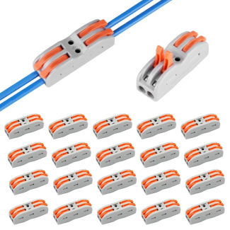 Wire Connector PCT-222 with Spring Lock Lever for 2 Wire Lines, 32A Price in Pakistan | LAPTAB