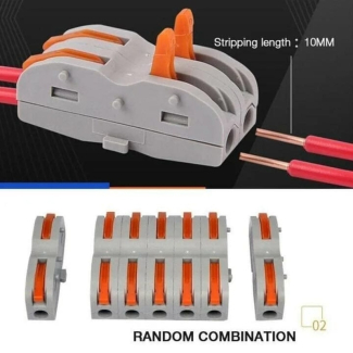 Wire Connector PCT-222 with Spring Lock Lever for 2 Wire Lines, 32A Price in Pakistan | LAPTAB