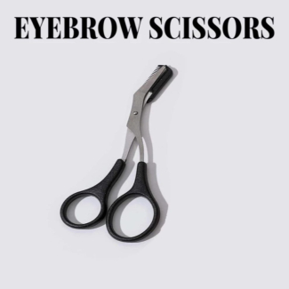 1pc Stainless Steel Eyebrow Trimming Comb Scissor with Comfortable Grip Price in Pakistan | LAPTAB