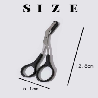 1pc Eyebrow Trimming Comb Scissor  