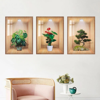 3D Self Adhesive Waterproof Wall Stickers - PVC, 30cm x 42.5cm, 3Pcs Price in Pakistan | LAPTAB