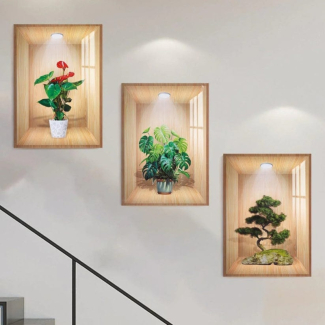 3D Self Adhesive Waterproof Wall Stickers - PVC, 30cm x 42.5cm, 3Pcs Price in Pakistan | LAPTAB
