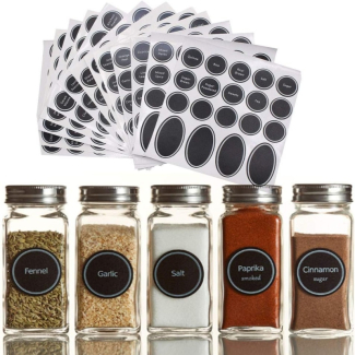 Kitchen Spice Jar Label Stickers - Round Pantry Labels in English & Urdu Price in Pakistan | LAPTAB