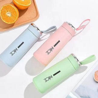 Portable 400ml BPA-Free Glass Water Bottle with Wide Mouth Design Price in Pakistan | LAPTAB