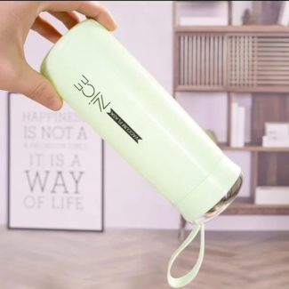 Portable 400ml BPA-Free Glass Water Bottle with Wide Mouth Design Price in Pakistan | LAPTAB