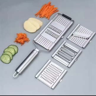 Multi Purpose 3-in-1 Stainless Steel Vegetable Slicer and Grater Price in Pakistan | LAPTAB