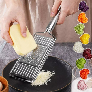 Multi Purpose 3-in-1 Stainless Steel Vegetable Slicer and Grater Price in Pakistan | LAPTAB