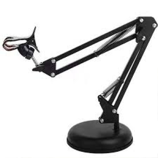 Adjustable Mobile Phone Support Stand for Video Microphone, Black Price in Pakistan | LAPTAB
