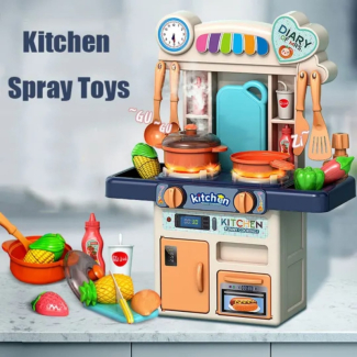 Kitchen Set with Cooking Accessories for Kids - Safe Role-Playing Fun