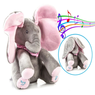 Hide and Seek Animated Elephant Stuffed Toy for Interactive Play and Learning Price in Pakistan | LAPTAB