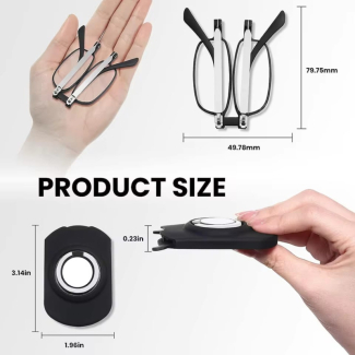 Foldable Reading Glasses with Pouch and Mobile Ring Holder, Compact Design Price in Pakistan | LAPTAB