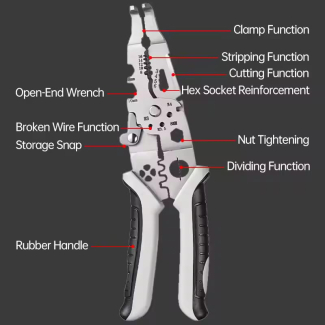 9-in-1 Multi-Function Wire Stripper Tool with Comfortable PVC Handle Price in Pakistan | LAPTAB