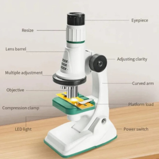 Kids Educational Activity Microscope with LED Light, 200-1200x Magnification Price in Pakistan | LAPTAB