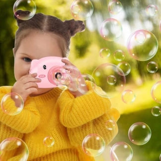 BUBBLE CAMERA WITH LIGHTS AND SOUNDS - Pink, Fun for Kids 3+ Years Price in Pakistan | LAPTAB