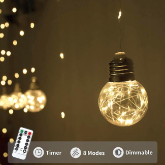 LED Wishing Ball Curtain String Lights with Remote Control and Dual Power Price in Pakistan | LAPTAB