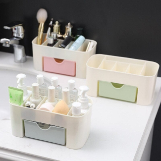 Makeup Organizer with Drawers - Versatile Plastic Cosmetic Storage Box Price in Pakistan | LAPTAB