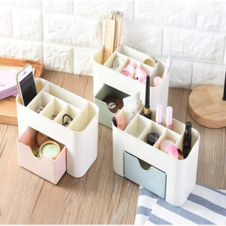 Makeup Organizer with Drawers - Versatile Plastic Cosmetic Storage Box Price in Pakistan | LAPTAB