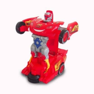 MCQUEEN TRANSFARMER CAR WITH LIGHTS AND SOUNDS - Electric Robot Deformation Toy Price in Pakistan | LAPTAB